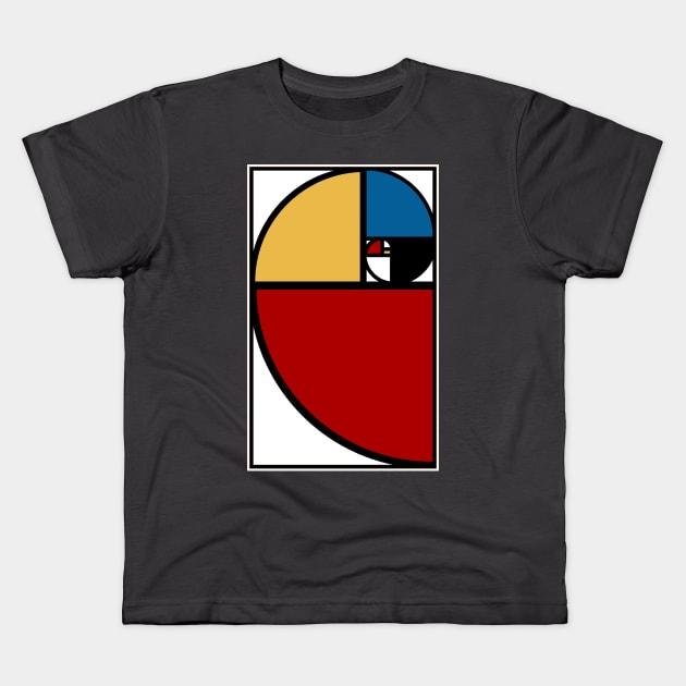 Golden Ratio - Primary Colors Kids T-Shirt by marieltoigo